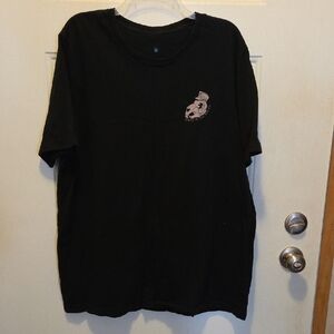 Men's Black Short Sleeve Graphic Crew T-Shirt